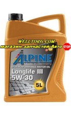 Моторное масло 5W30 0100282 Alpine Longlife III
