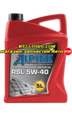 Моторное масло 5W40 0100142 Alpine RSL