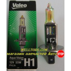 Галогеновые лампы H1 032507 Valeo Aqua Vision 12V 55W
